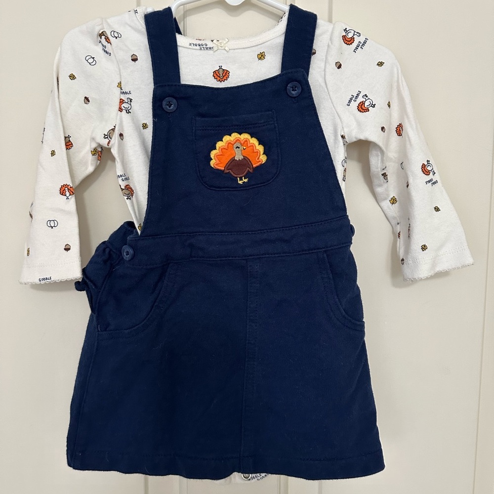 12 Month Thanksgiving Turkey Dress